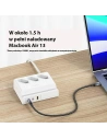 Hurtownia GSM - Listwa zasilająca USAMS USB Extension Socket 65W Super Si Fast Charging biały/white CC160TC01 (US-CC160) - USA853 - {ean13} - Hurt