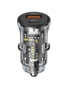 USAMS C32 Auto-Ladegerät 1xUSB+1xUSB-C 30W Schnellladung schwarz (US-CC164)