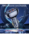Hurtownia GSM - USAMS autós töltő 2xUSB+1xUSB-C 80W Gyors Töltés + USB-C/USB-C kábel BXLACCTC01 - USA857 - {ean13} - Hurt