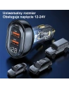 Hurtownia GSM - USAMS autós töltő 2xUSB+1xUSB-C 80W Gyors Töltés + USB-C/USB-C kábel BXLACCTC01 - USA857 - {ean13} - Hurt
