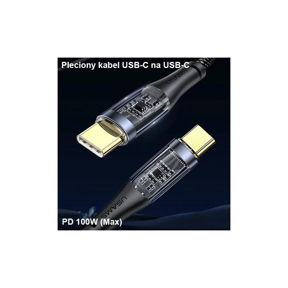 Hurtownia GSM - USAMS autós töltő 2xUSB+1xUSB-C 80W Gyors Töltés + USB-C/USB-C kábel BXLACCTC01 - USA857 - {ean13} - Hurt