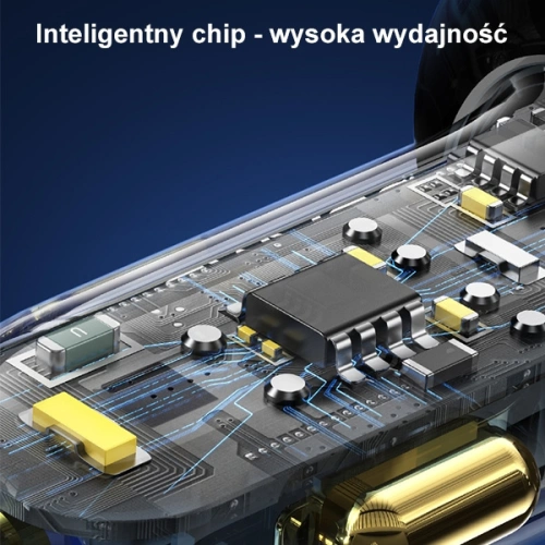 Ładowarka samochodowa USAMS 2xUSB+1xUSB-C 80W Fast Charge czarny/black (US-CC159)