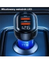 Hurtownia GSM - Autonabíječka USAMS 2xUSB+1xUSB-C 80W Fast Charge modrá (US-CC159) - USA859 - {ean13} - Hurt