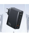Hurtownia GSM - Ładowarka sieciowa USAMS T50 3xUSB-C+1xUSB GaN 100W PD Fast Charge czarny/black (US-CC163) - USA860 - {ean13} - Hurt