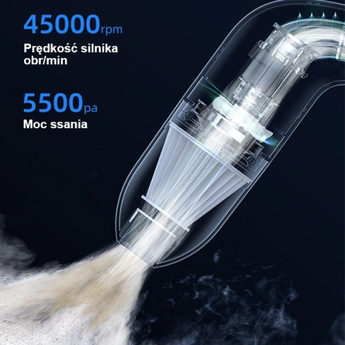 Odkurzacz bezprzewodowy USAMS LEJ series biały/white (US-ZB253)