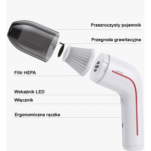 Hurtownia GSM - Bezdrátový vysavač USAMS LEJ série bílý/white (US-ZB253) - USA861 - {ean13} - Hurt