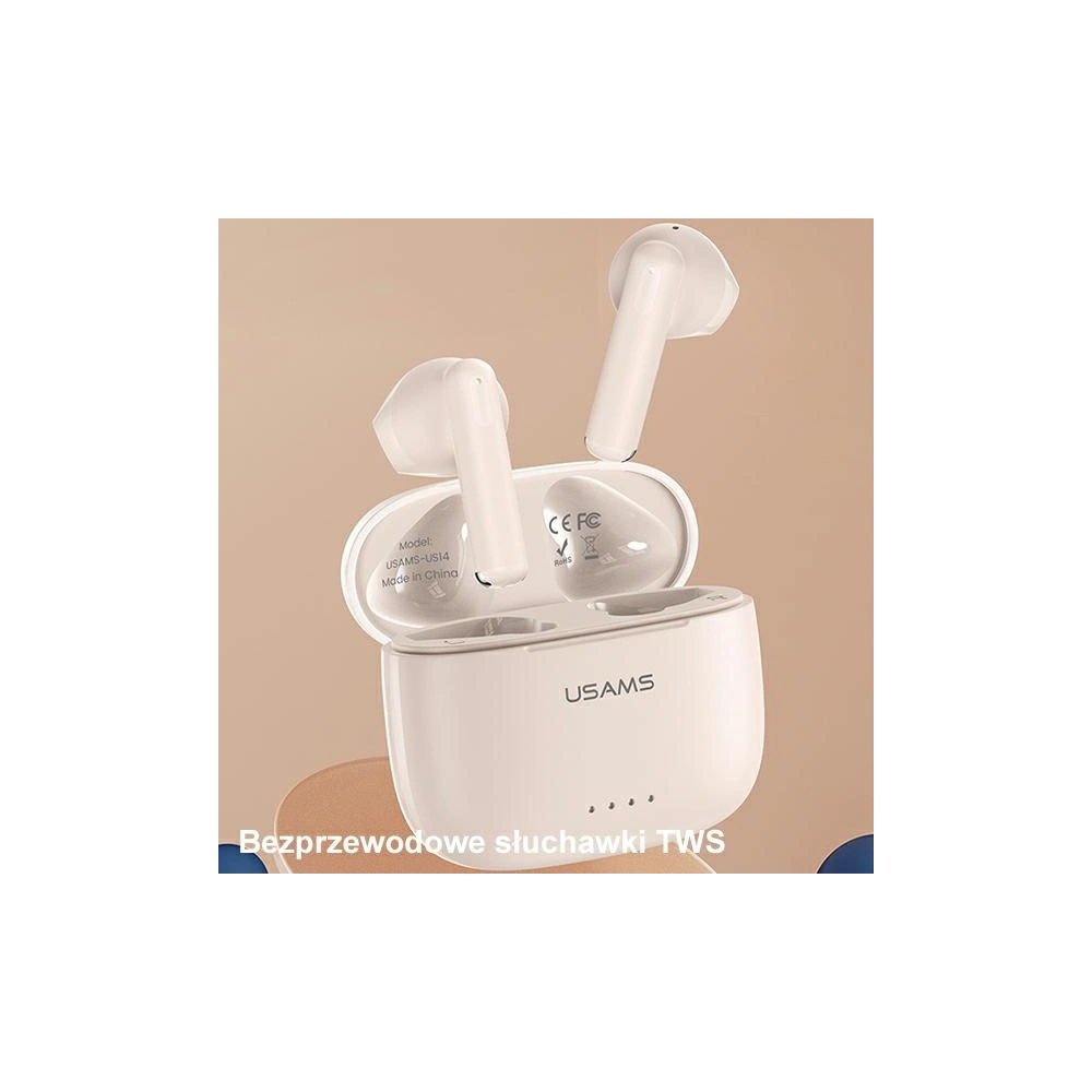 Hurtownia GSM - Sluchátka TWS USAMS US Series Dual mic Bluetooth 5.3 bílé/white BHUUS02 - USA862 - {ean13} - Hurt