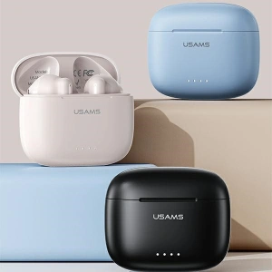 Hurtownia GSM - Bezdrátová sluchátka TWS USAMS US Series Dual mic Bluetooth 5.3 černá/bílá BHUUS01 - USA863 - {ean13} - Hurt