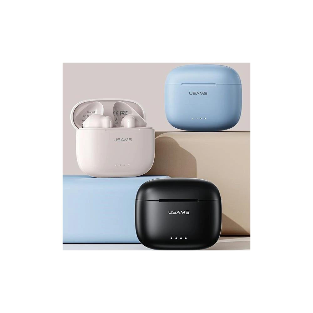 Hurtownia GSM - Bezdrátová sluchátka TWS USAMS US Series Dual mic Bluetooth 5.3 černá/bílá BHUUS01 - USA863 - {ean13} - Hurt