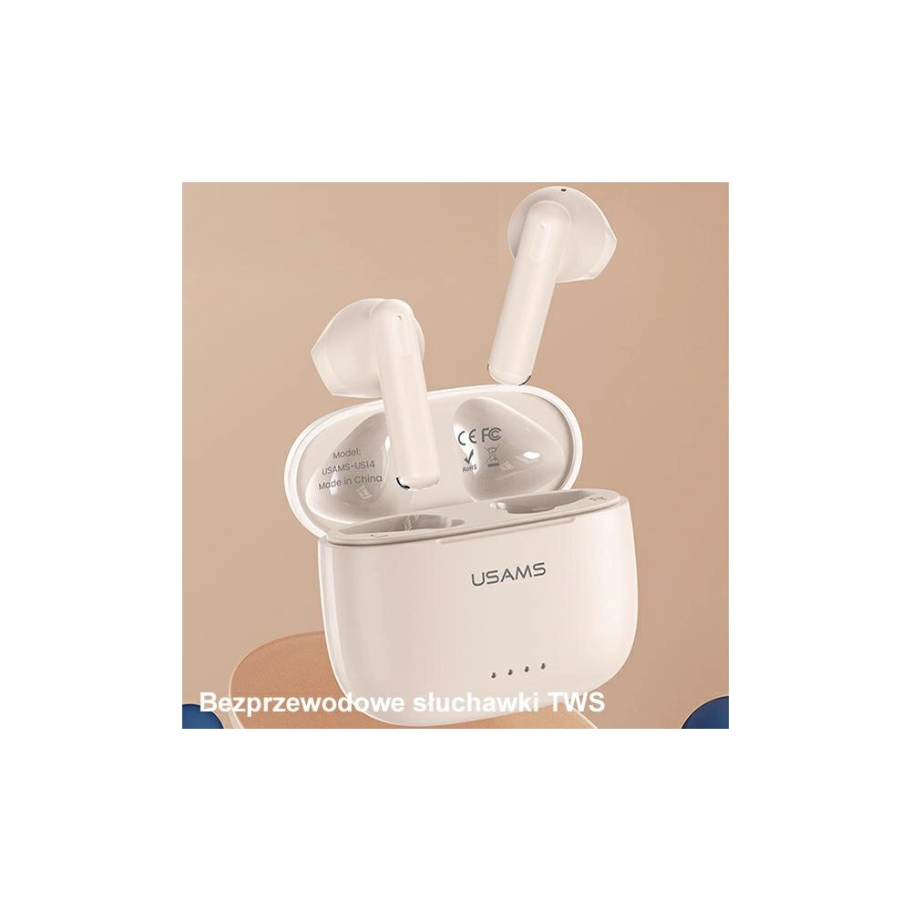 Hurtownia GSM - Bezdrátová sluchátka TWS USAMS US Series Dual mic Bluetooth 5.3 černá/bílá BHUUS01 - USA863 - {ean13} - Hurt