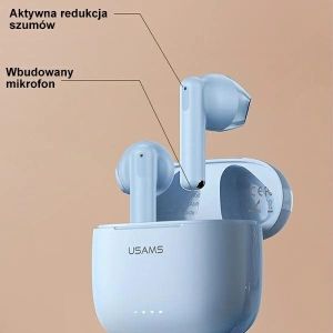Hurtownia GSM - Bezdrátová sluchátka TWS USAMS US Series Dual mic Bluetooth 5.3 černá/bílá BHUUS01 - USA863 - {ean13} - Hurt