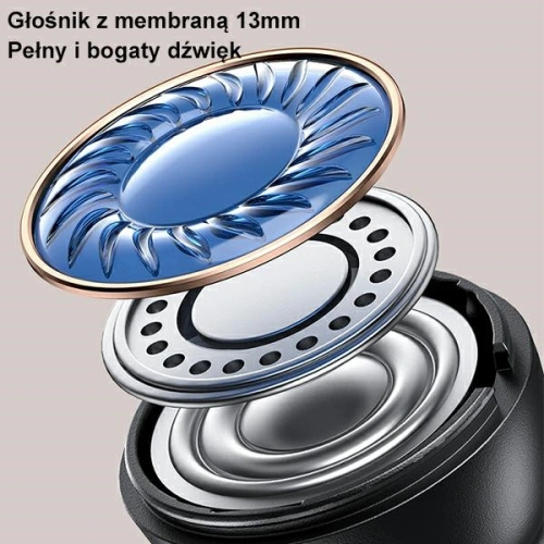 Słuchawki TWS USAMS US Series Dual mic Bluetooth 5.3 niebieskie/blue BHUUS03