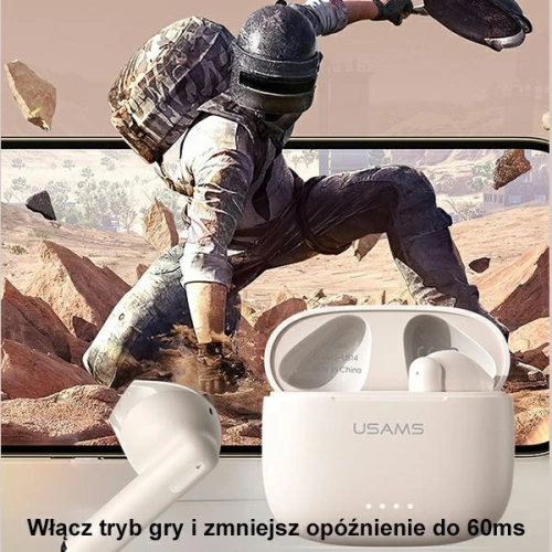 Słuchawki TWS USAMS US Series Dual mic Bluetooth 5.3 niebieskie/blue BHUUS03