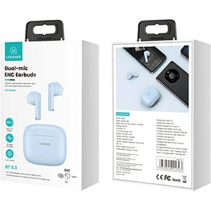 Hurtownia GSM - Sluchátka TWS USAMS US Series Dual mic Bluetooth 5.3 modrá/BLU BHUUS03 - USA864 - {ean13} - Hurt