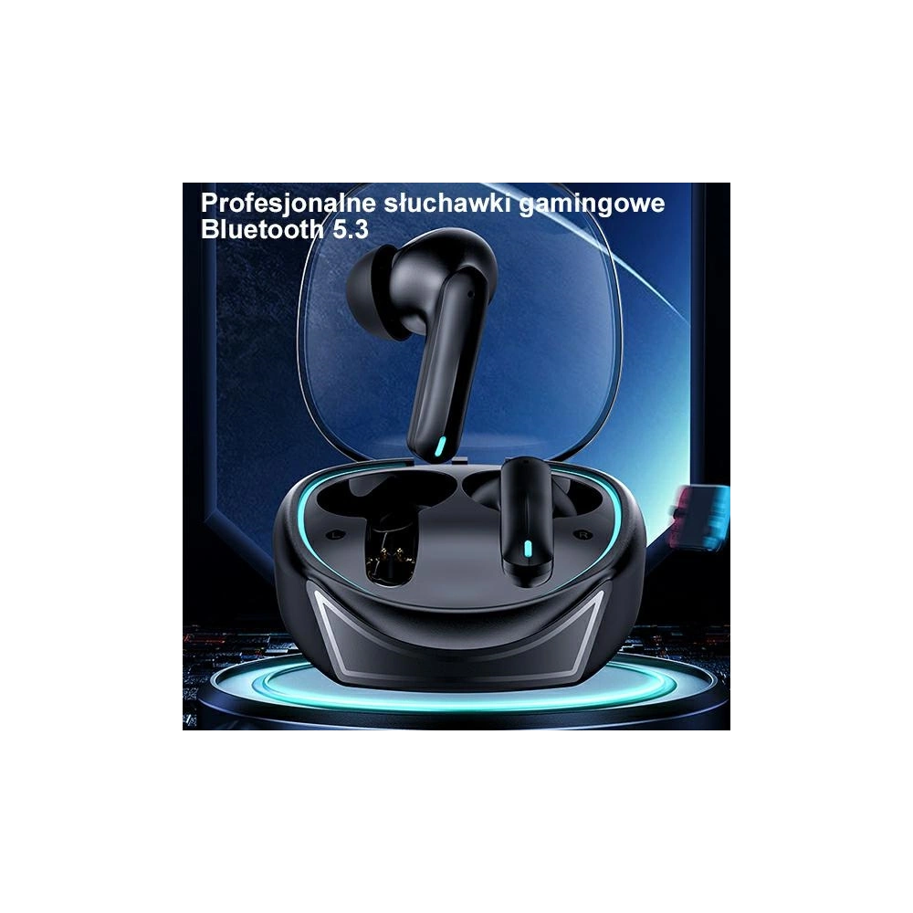 Hurtownia GSM - Căști TWS USAMS XJ13 Gaming Earbuds Bluetooth 5.3 negru/black (US-XJ13) - USA865 - {ean13} - Hurt