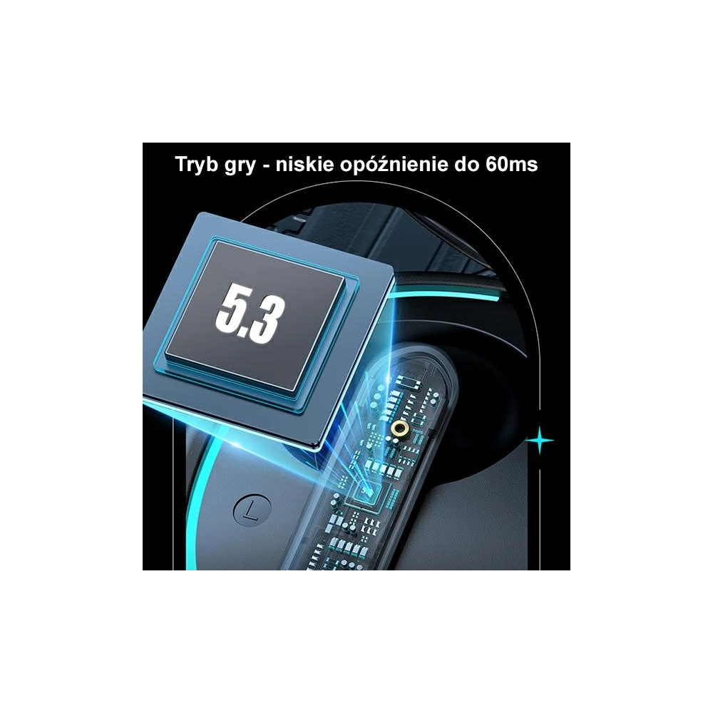 Hurtownia GSM - TWS sluchátka USAMS XJ13 herní sluchátka Bluetooth 5.3 černá/black (US-XJ13) - USA865 - {ean13} - Hurt