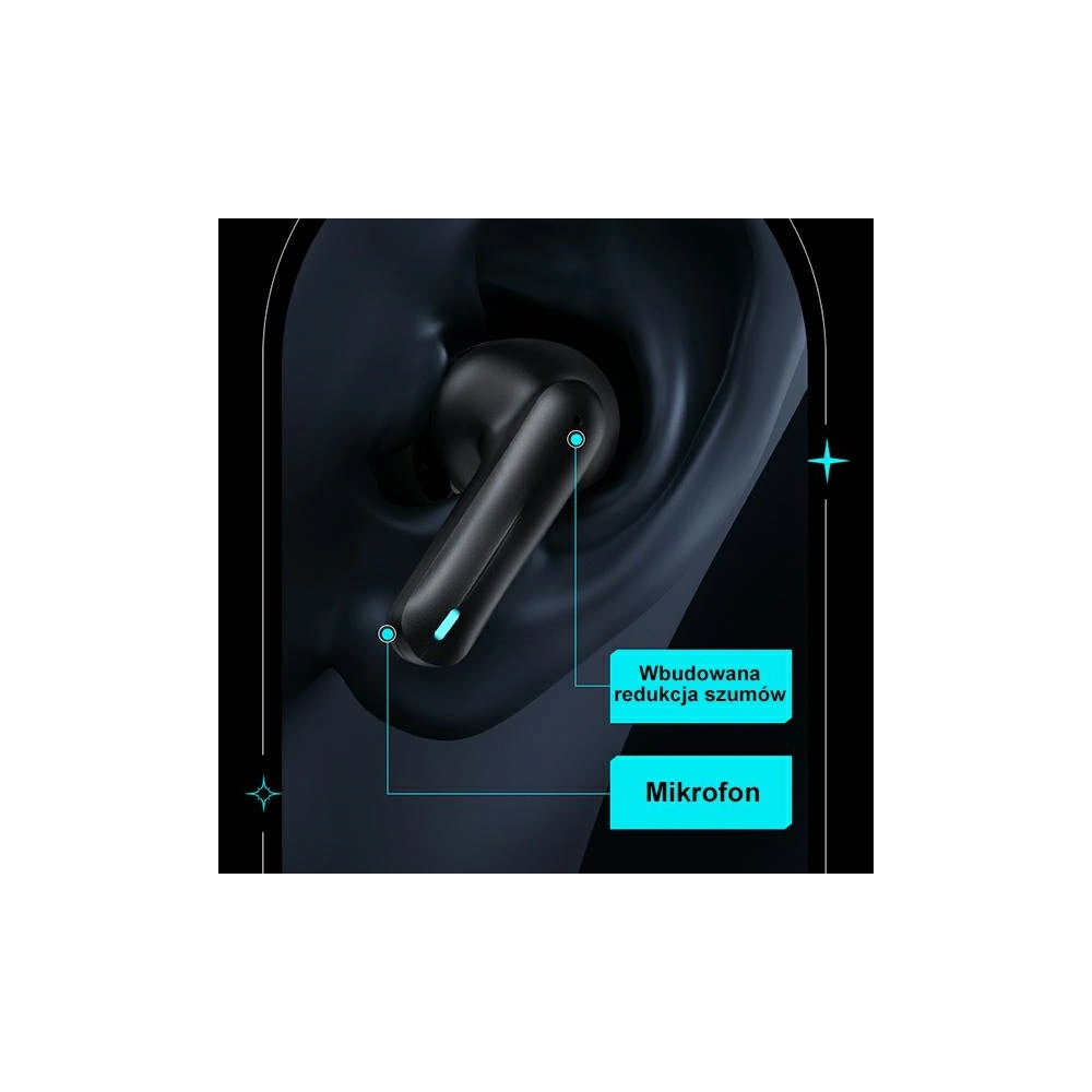 Hurtownia GSM - Căști TWS USAMS XJ13 Gaming Earbuds Bluetooth 5.3 negru/black (US-XJ13) - USA865 - {ean13} - Hurt