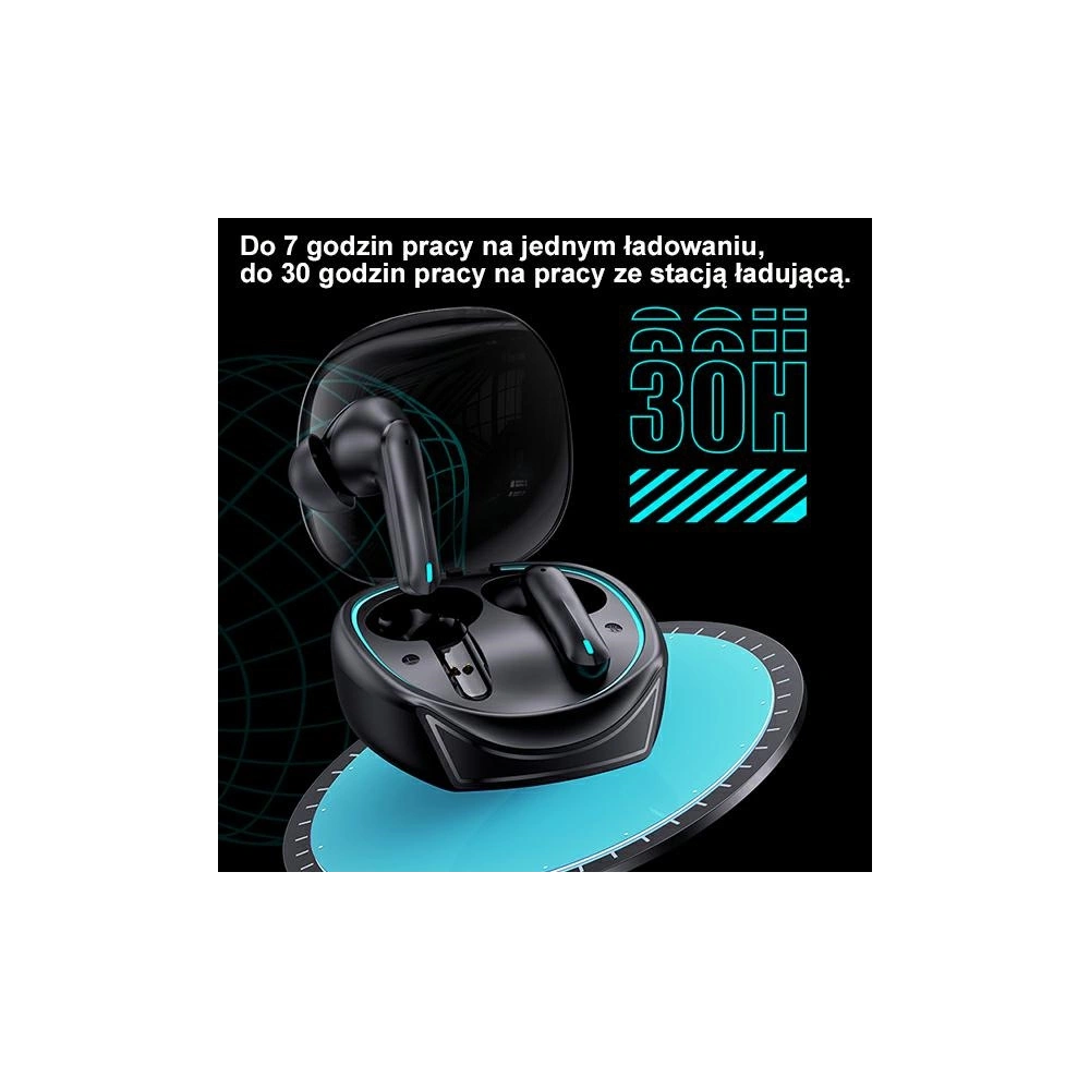 Hurtownia GSM - Căști TWS USAMS XJ13 Gaming Earbuds Bluetooth 5.3 negru/black (US-XJ13) - USA865 - {ean13} - Hurt