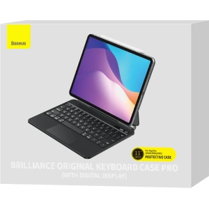 Hurtownia GSM - Case Baseus Brilliance Keyboard Apple iPad Air 10.9 2020/2022 (4., 5. Gen) / iPad Pro 11 2018/2020/2021 (1., 2. und 3. Gen) / iPad Air 11 2024 (6. Generation) grau - BSU3899 - {ean13} - Hurt