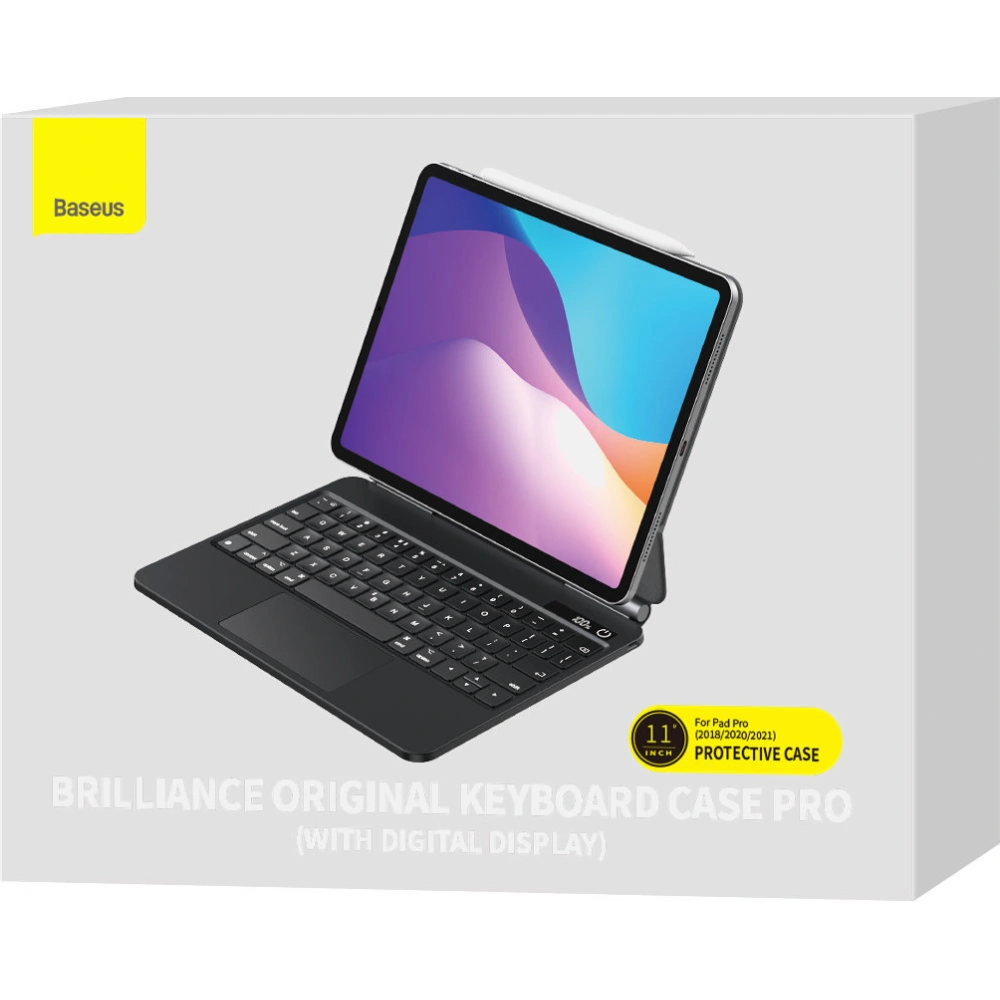Hurtownia GSM - Case Baseus Brilliance Keyboard Apple iPad Air 10.9 2020/2022 (4., 5. Gen) / iPad Pro 11 2018/2020/2021 (1., 2. und 3. Gen) / iPad Air 11 2024 (6. Generation) grau - BSU3899 - {ean13} - Hurt