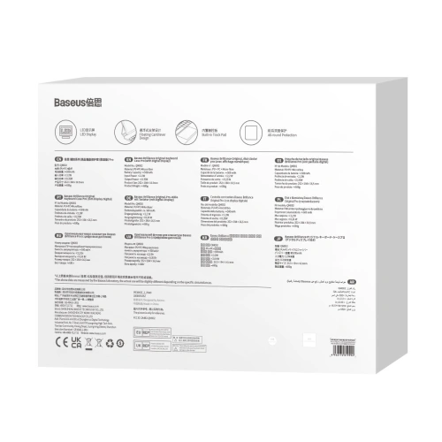 Etui Baseus Brilliance Keyboard Apple iPad Air 10.9 2020/2022 (4, 5 gen) / iPad Pro 11 2018/2020/2021 (1, 2 i 3 gen) / iPad Air 11 2024 (6. generacji) szary