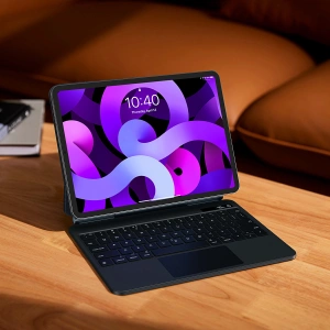 Etui Baseus Brilliance Keyboard Apple iPad Air 10,9 2020/2022 (4, 5 gen) / iPad Pro 11 2018/2020/2021 (1, 2 a 3 gen) / iPad Air 11 2024 (6. generace) šedý