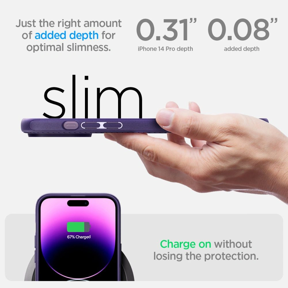 Wholesale Spigen Mag Armor Apple iPhone 14 Pro Deep Purple - SPN2606 - {ean13} - Hurt