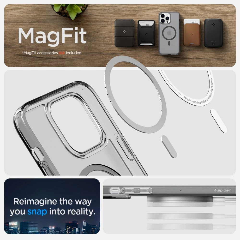 Wholesale Spigen Ultra Hybrid Mag MagSafe Apple iPhone 14 Pro Max Frost Black - SPN2610 - {ean13} - Hurt
