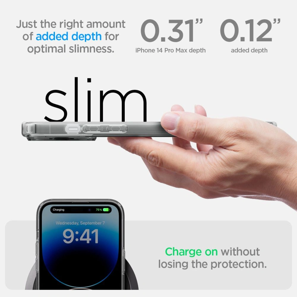 Wholesale Spigen Ultra Hybrid Mag MagSafe Apple iPhone 14 Pro Max Frost Black - SPN2610 - {ean13} - Hurt