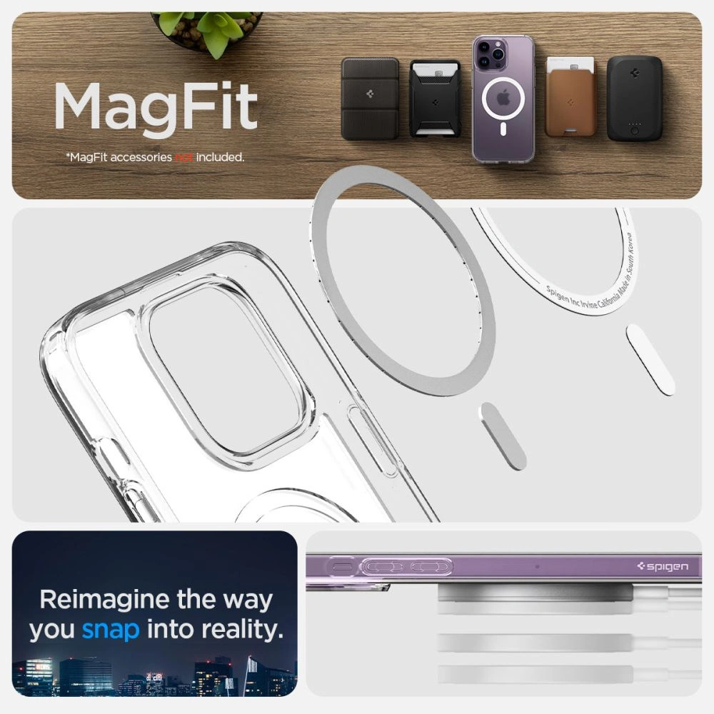 Wholesale Spigen Ultra Hybrid Mag MagSafe Apple iPhone 14 Pro Max Frost Clear - SPN2611 - {ean13} - Hurt