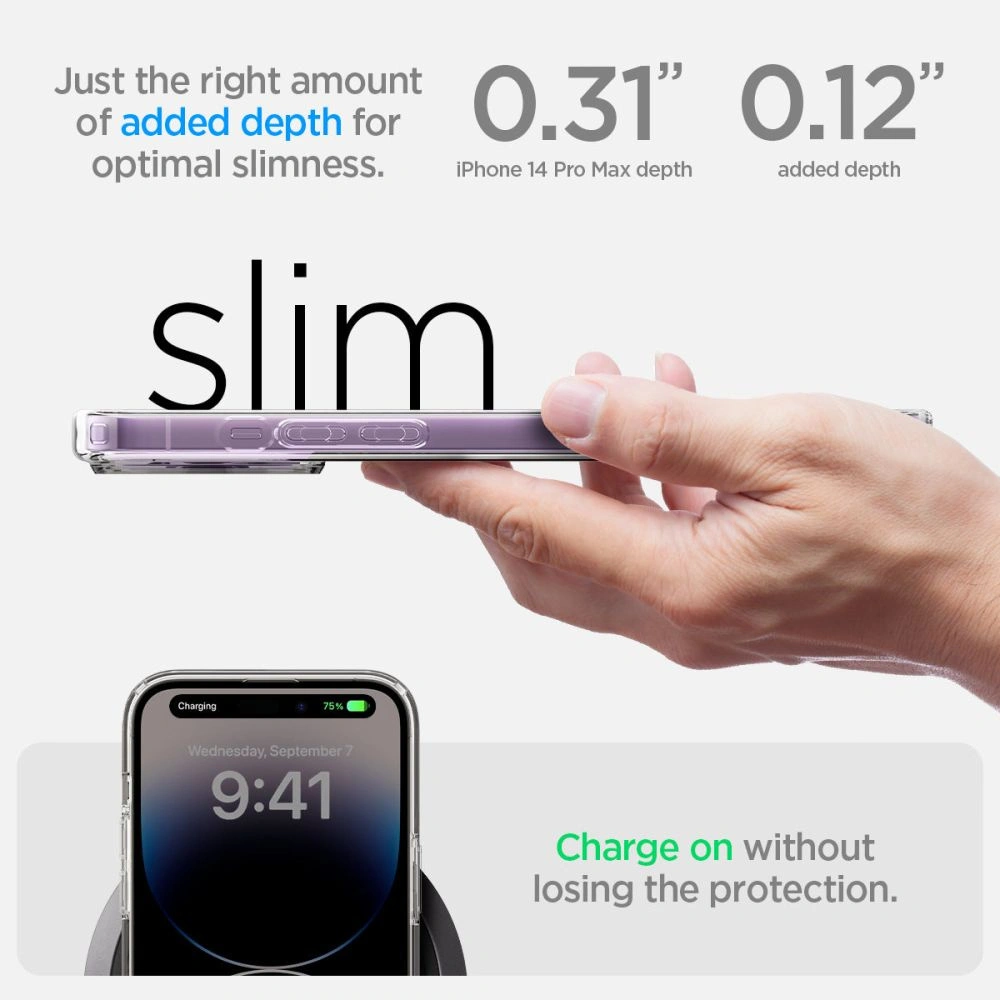 Wholesale Spigen Ultra Hybrid Mag MagSafe Apple iPhone 14 Pro Max Frost Clear - SPN2611 - {ean13} - Hurt