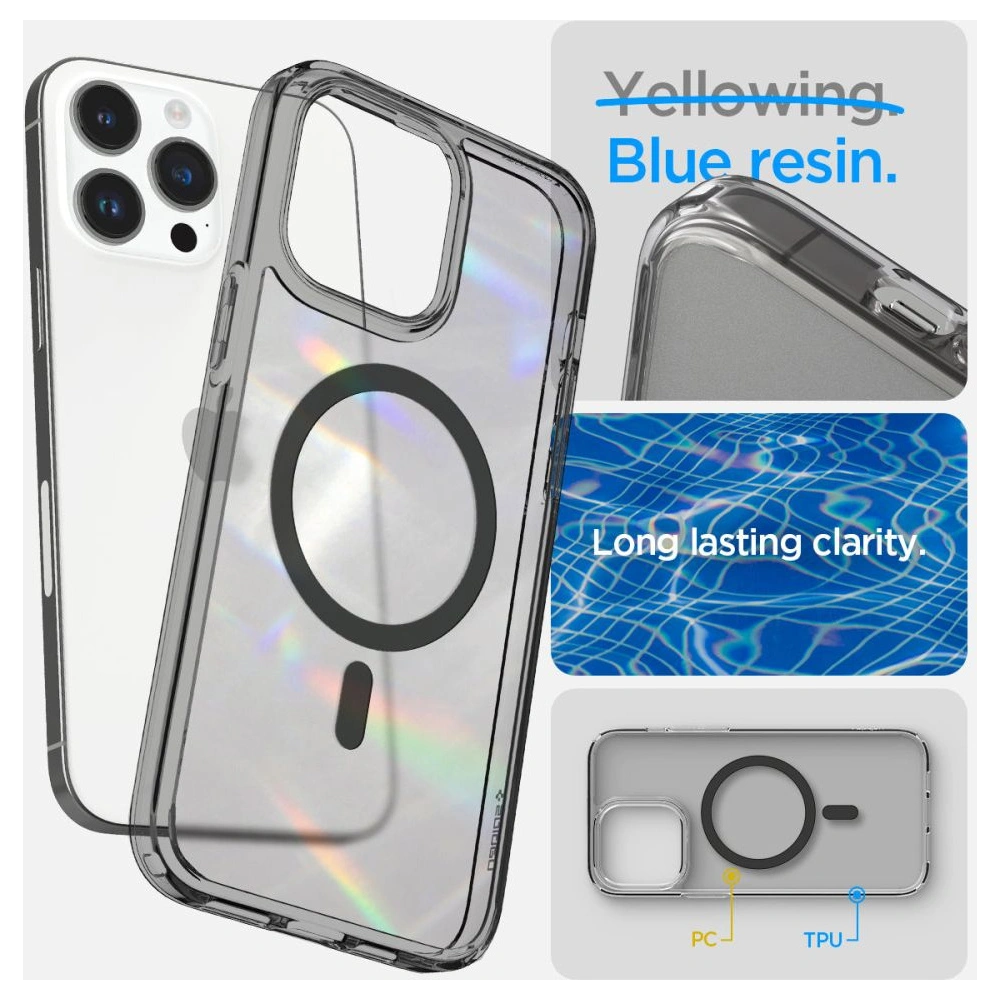 Hurtownia GSM - Case Spigen Ultra Hybrid Mag MagSafe Apple iPhone 14 Pro Frost Schwarz - SPN2616 - {ean13} - Hurt