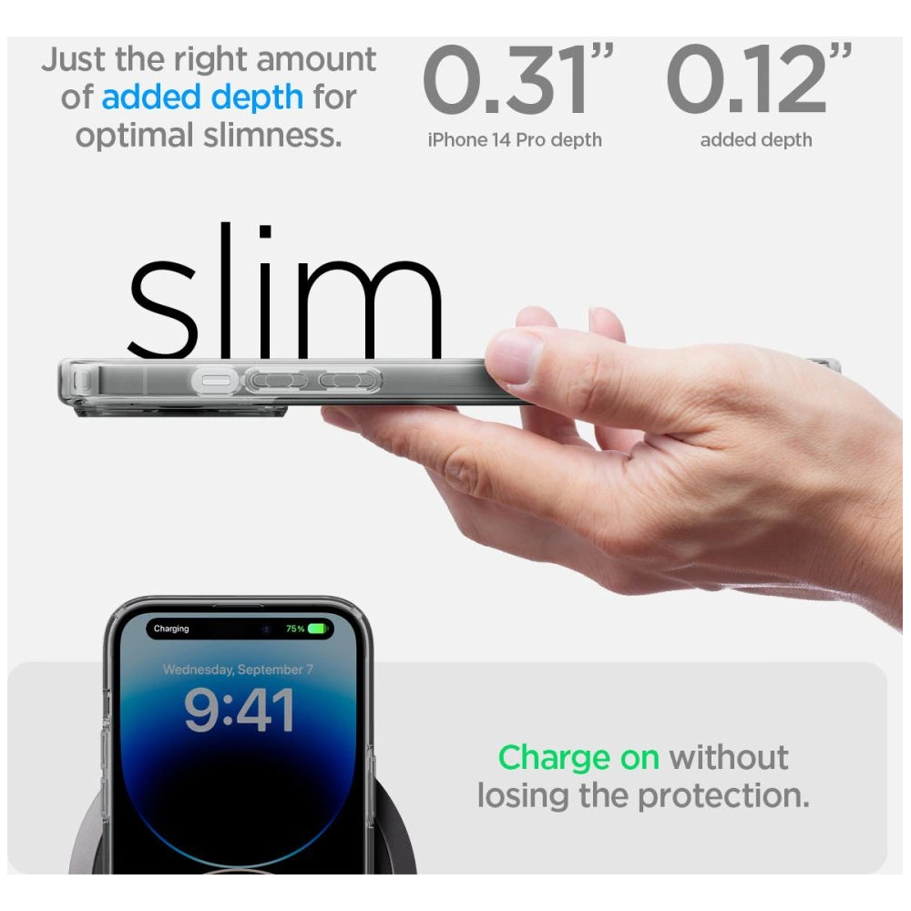 Hurtownia GSM - Etui Spigen Ultra Hybrid Mag MagSafe Apple iPhone 14 Pro Frost Black - SPN2616 - {ean13} - Hurt
