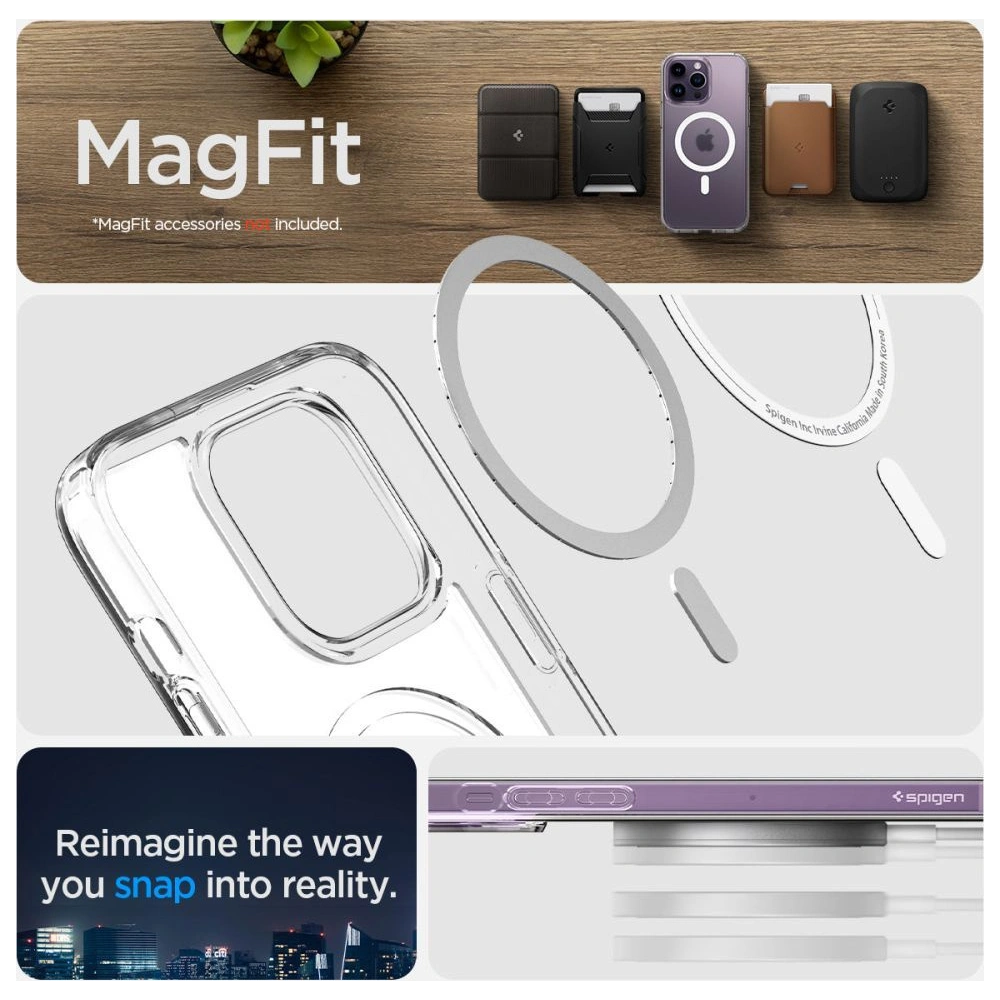 Hurtownia GSM - Etui Spigen Ultra Hybrid Mag MagSafe Apple iPhone 14 Pro Frost Clear - SPN2617 - {ean13} - Hurt