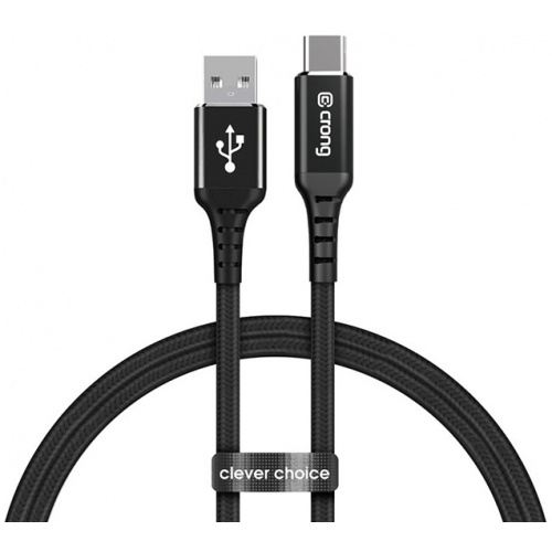 Crong Distributor - 5904310702355 - CRG565 - Crong Armor Link USB-A/USB-C 60W 3A 25cm (black) - B2B homescreen