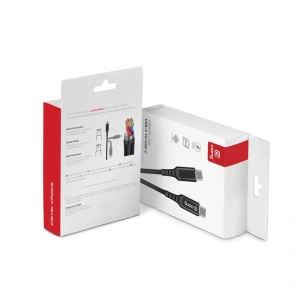 Hurtownia GSM - Kabel Crong Armor Link USB-C/USB-C 60W 3A 25cm (czarny) - CRG566 - {ean13} - Hurt