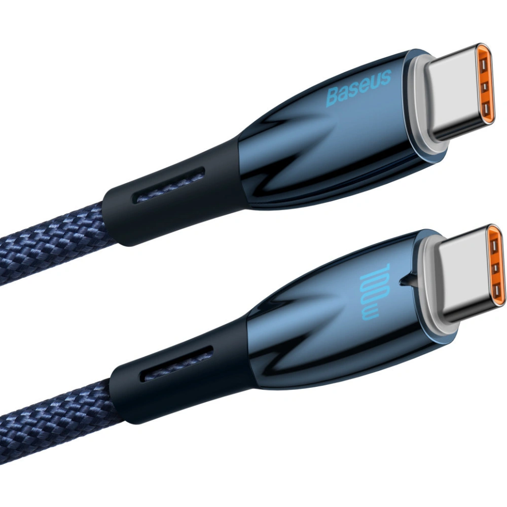 Hurtownia GSM - Kabel Baseus Glimmer Series USB-C/USB-C PD 100W 1m modrý - BSU3900 - {ean13} - Hurt