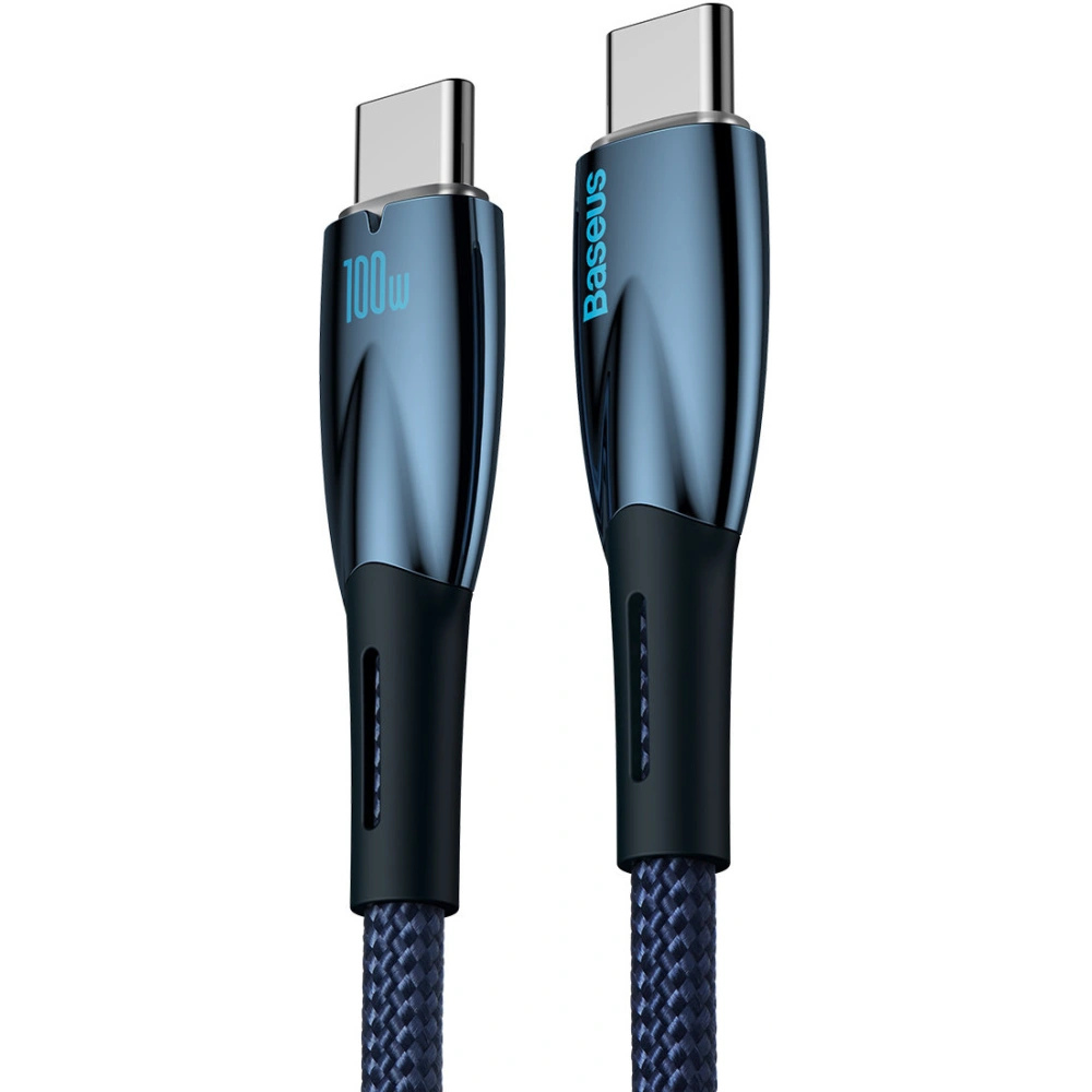 Hurtownia GSM - Kabel Baseus Glimmer Series USB-C/USB-C PD 100W 1m modrý - BSU3900 - {ean13} - Hurt