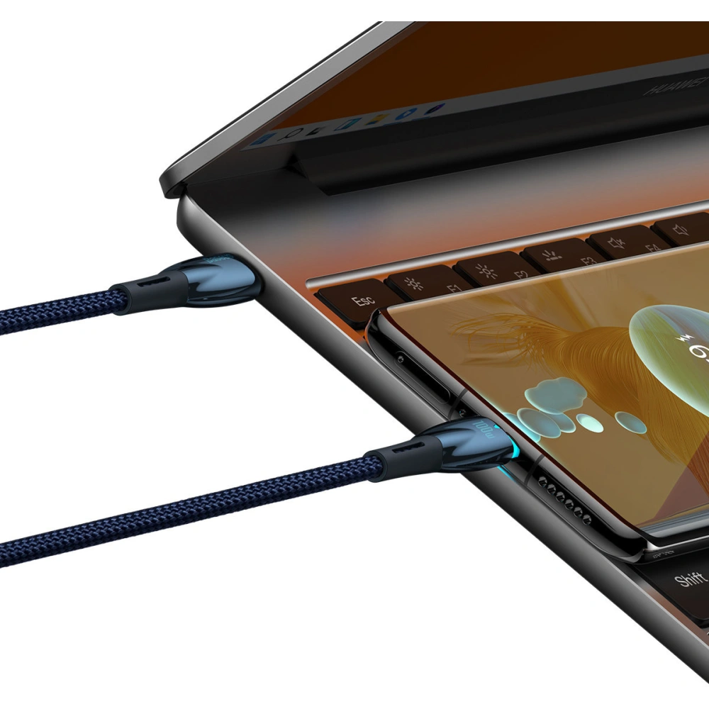 Hurtownia GSM - Kábel Baseus Glimmer Series USB-C/USB-C PD 100W 1m kék - BSU3900 - {ean13} - Hurt
