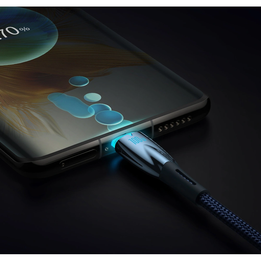 Hurtownia GSM - Cablul Baseus Glimmer Series USB-C/USB-C PD 100W 1m albastru - BSU3900 - {ean13} - Hurt