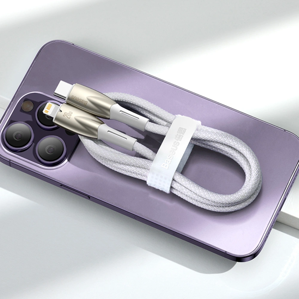Hurtownia GSM - Kábel Baseus Glimmer Series USB-C/USB-C PD 100W 1m fehér - BSU3901 - {ean13} - Hurt