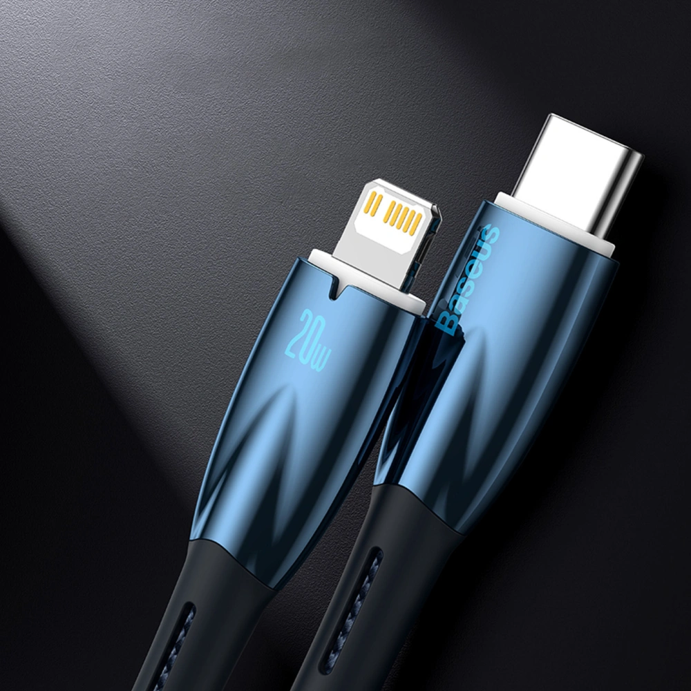 Wholesale Baseus Glimmer Series USB-C/USB-C Cable PD 100W 1m white - BSU3901 - {ean13} - Hurt