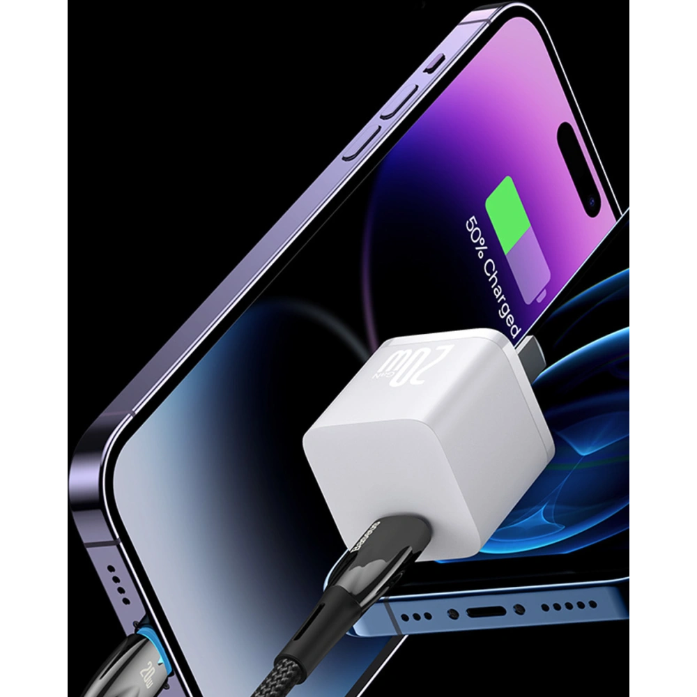 Hurtownia GSM - Kábel Baseus Glimmer Series USB-C/USB-C PD 100W 1m fehér - BSU3901 - {ean13} - Hurt