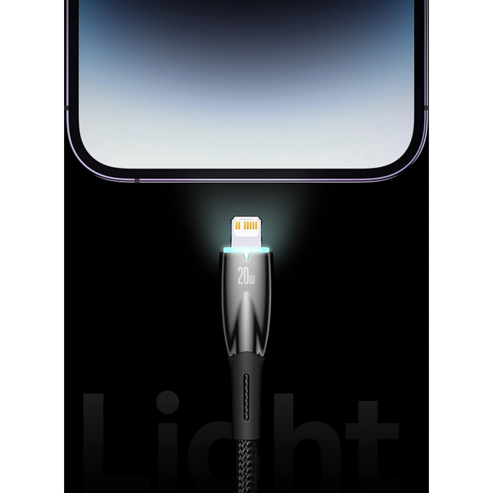 Wholesale Baseus Glimmer Series USB-C/USB-C Cable PD 100W 1m white - BSU3901 - {ean13} - Hurt