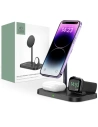 Kabelloses MagSafe-Ladegerät Tech-Protect Qi15W A22 3in1 Magnetic Wireless Charger Schwarz