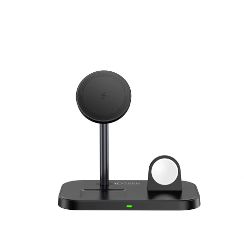 Ładowarka bezprzewodowa MagSafe Tech-Protect Qi15W A22 3in1 Magnetic Wireless Charger Black