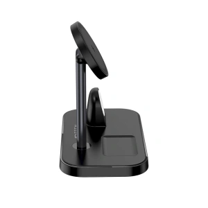 Hurtownia GSM - MagSafe vezeték nélküli töltő Tech-Protect Qi15W A22 3in1 Magnetic Vezeték nélküli töltő Fekete - THP1691 - {ean13} - Hurt