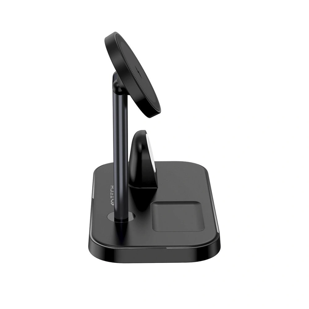 Hurtownia GSM - Bezdrátová nabíječka MagSafe Tech-Protect Qi15W A22 3in1 Magnetic Wireless Charger Černá - THP1691 - {ean13} - Hurt