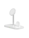 Hurtownia GSM - Kabelloses MagSafe-Ladegerät Tech-Protect Qi15W A22 3in1 Magnetic Wireless Charger Weiß - THP1692 - {ean13} - Hurt