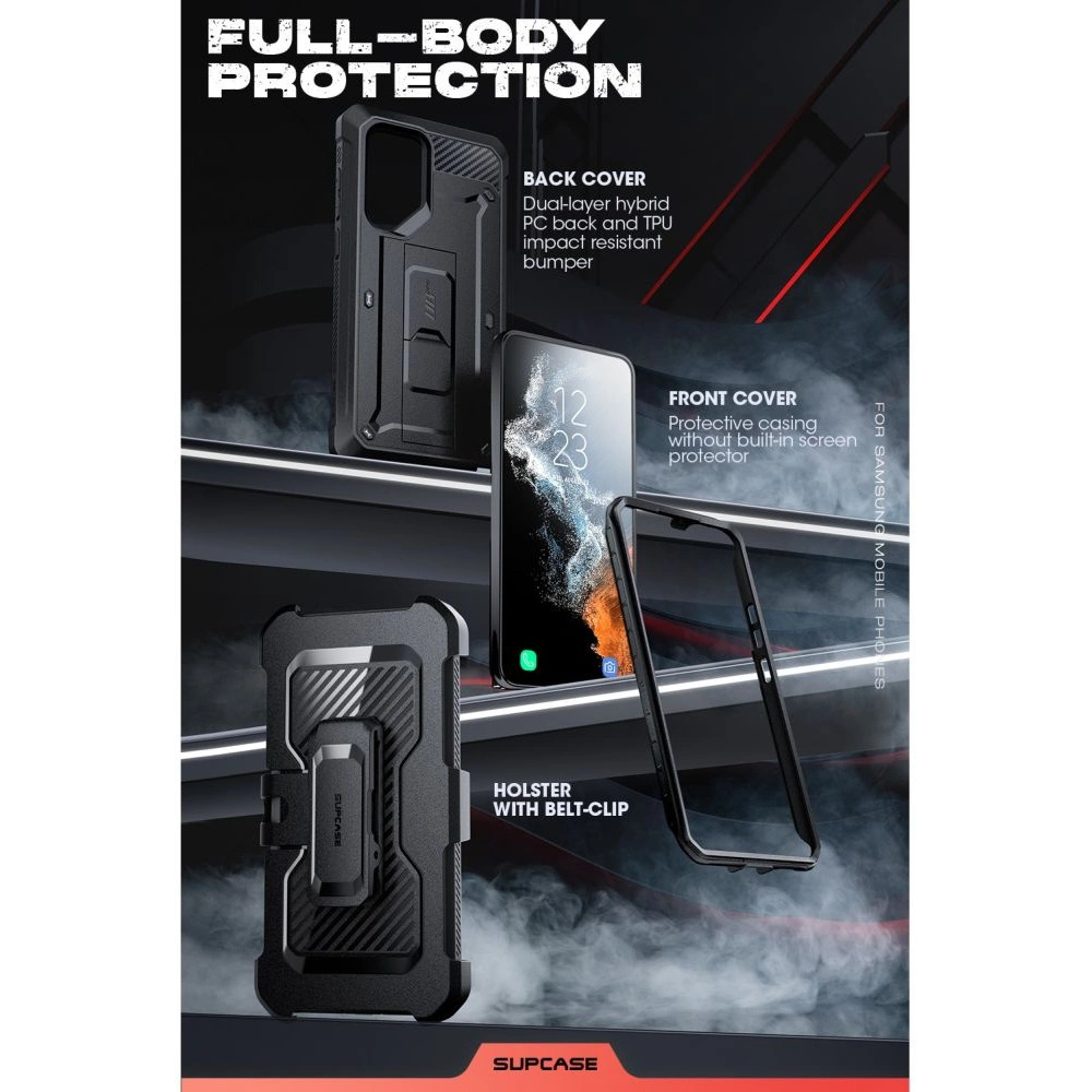Hurtownia GSM - Etui Supcase Unicorn Beetle Pro Samsung Galaxy S23 Ultra Fekete - SPC347 - {ean13} - Hurt